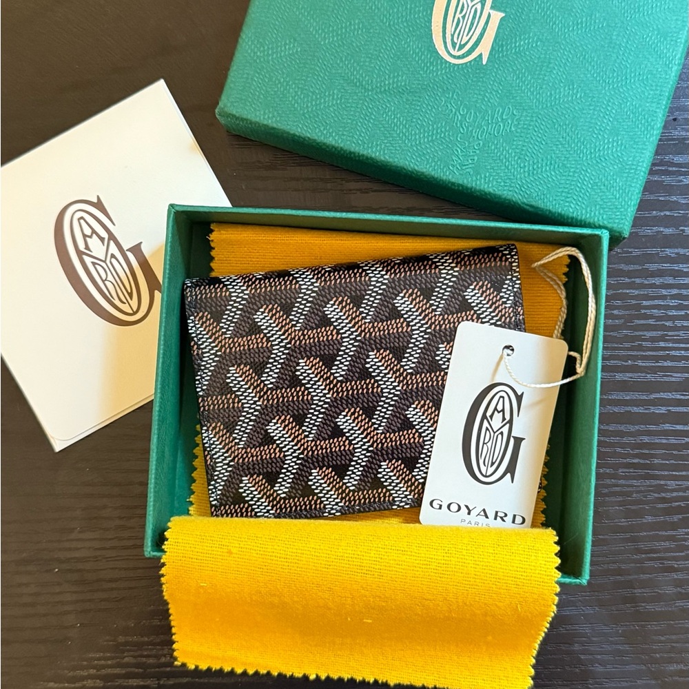 Goyard Black and Brown Wallet